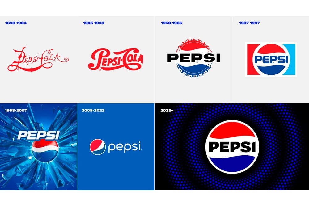 Comparación del logo de pepsi.