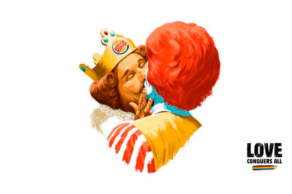 Campaña do bico entre Burger King e McDonald's.