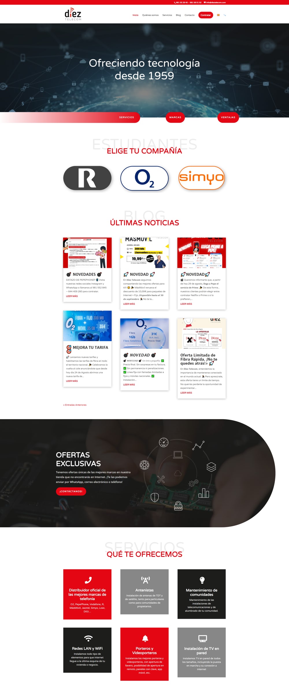 Diez Telecom, nueva web